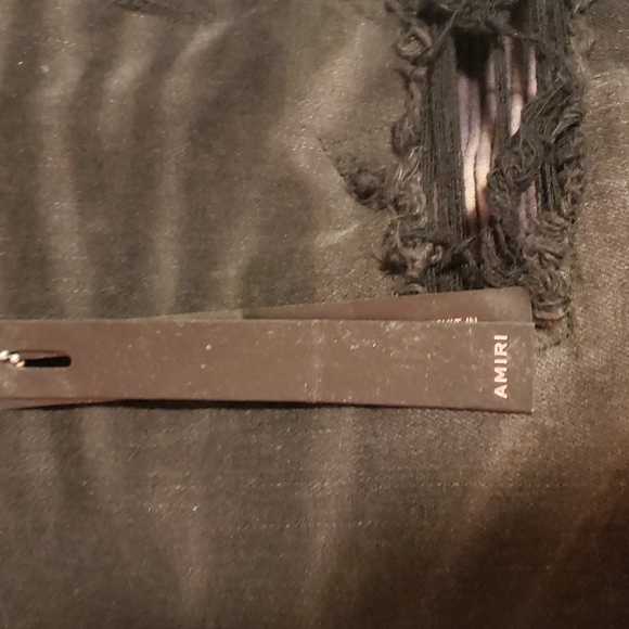 Mike Amiri distressed black jeans with multi color patches never worn - Picture 4 of 5